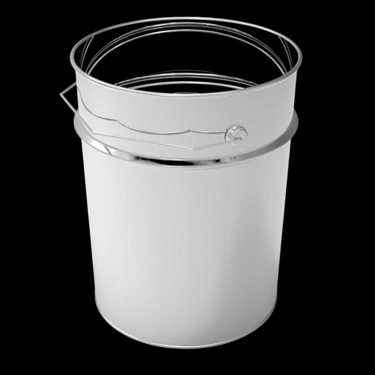 Cylindrical Metal tin container 4 Liter Food Grade Storage Bucket for Praline Waffle Puree 175x167mm dimensions  