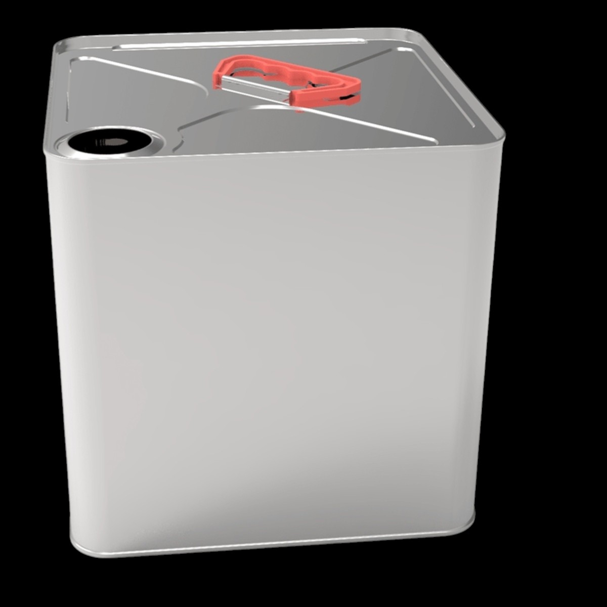 Square Tin Can 12 lt Thinner Container 232 x 232 mm x H235mm  