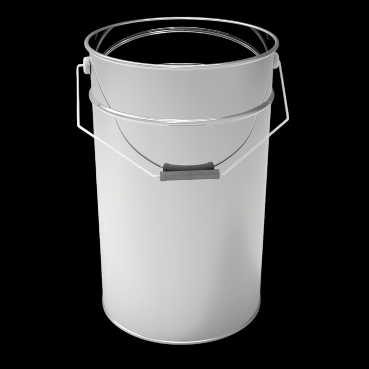 Cylinder Tin Can 25 lt Soap Bucket dia 270 x H450mm  Kova Kulpu