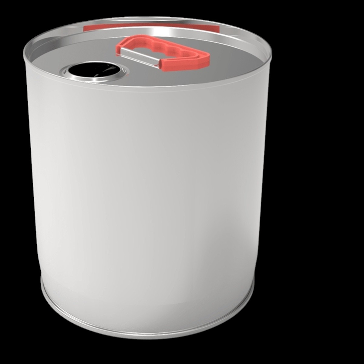 Cylindrical Metal tin container 6 Liter Large Agricultural Storage Container 175mm Diameter x 250mm Height  