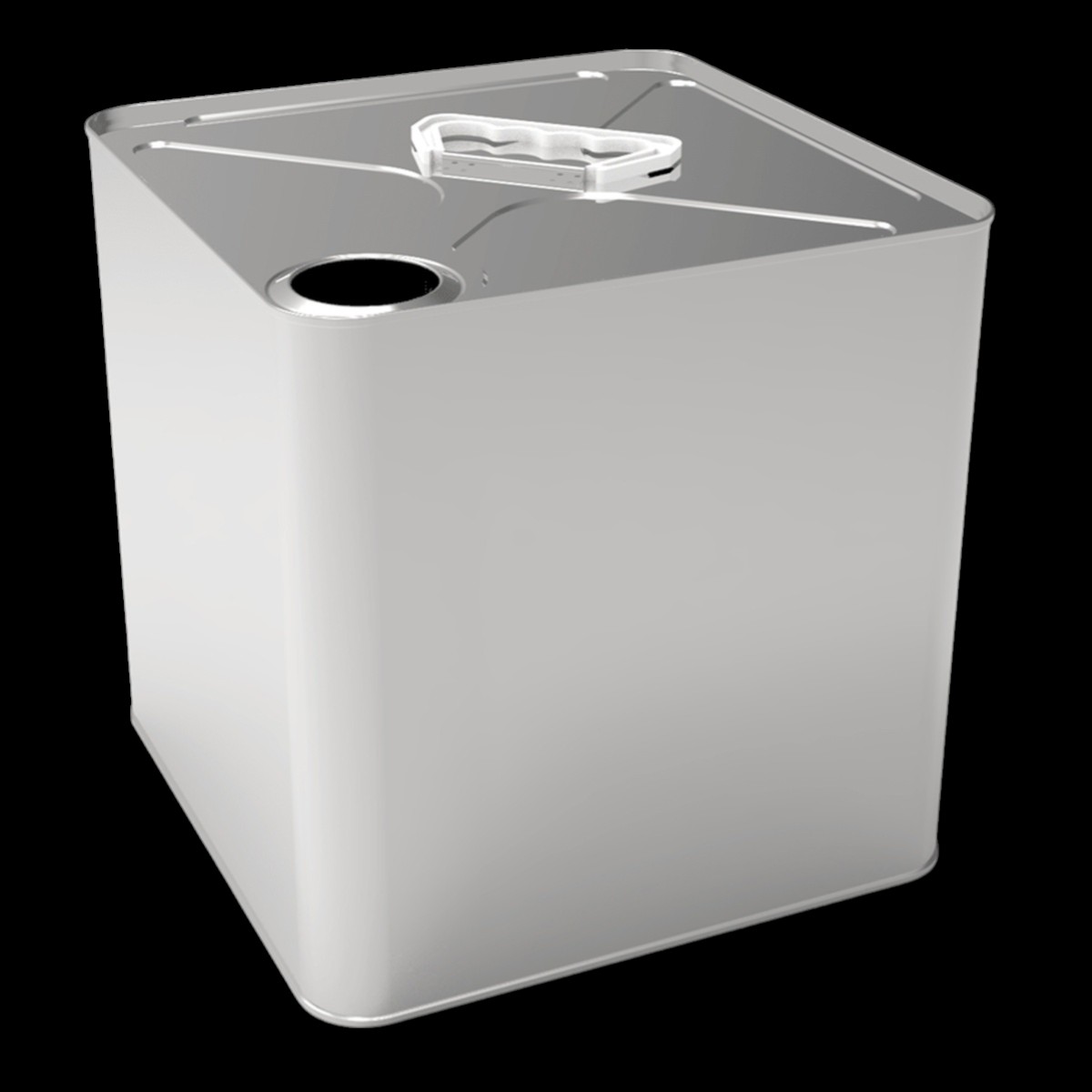 Square Tin Can 12 lt Oil Can 232 x 232 x 240 mm  