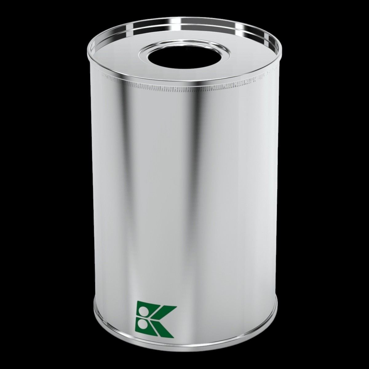 Cylindrical Metal tin container for Olive Oil Packaging 73mm x 140mm Food Storage Container   0.5 Lt