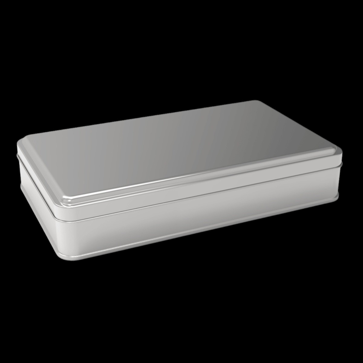 Rectangle Tin Can Cosmetic Container 140 x 240.0mm x H43mm 1.5 Lt